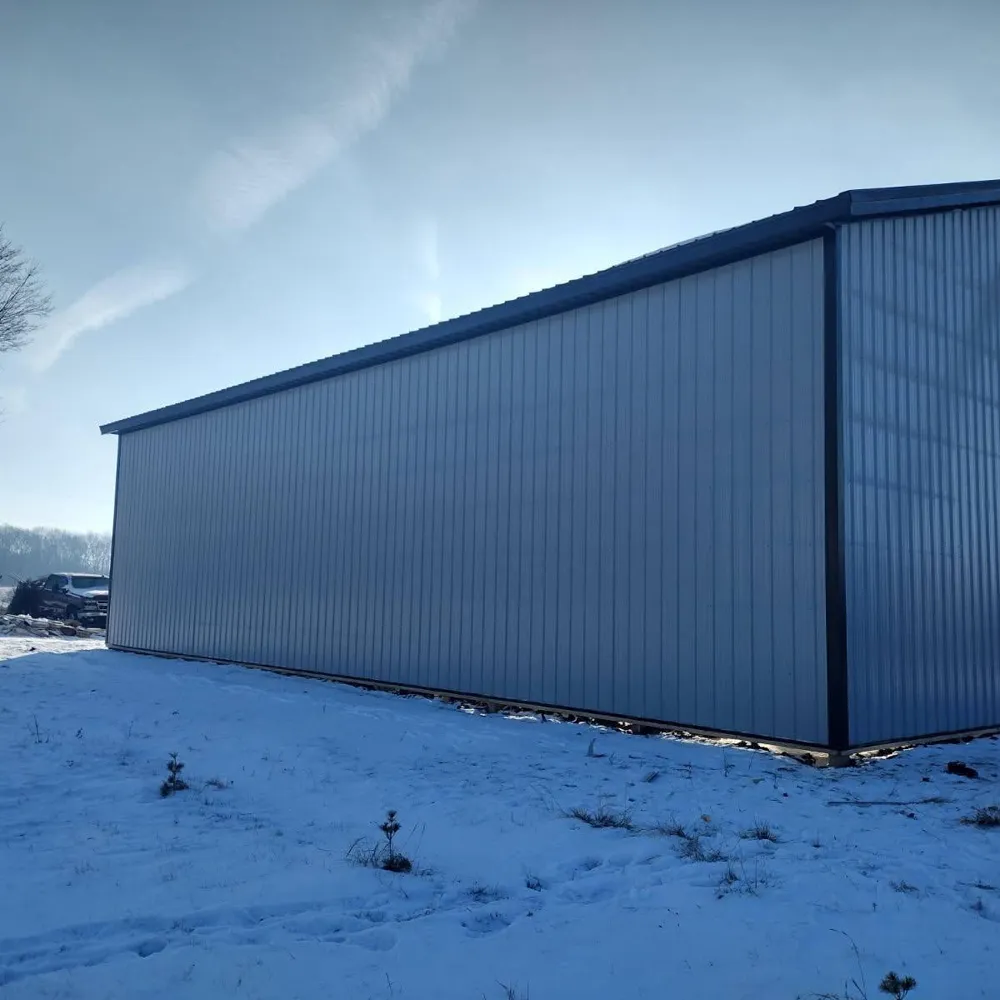 Commercial pole barn built by M&N Quality Construction